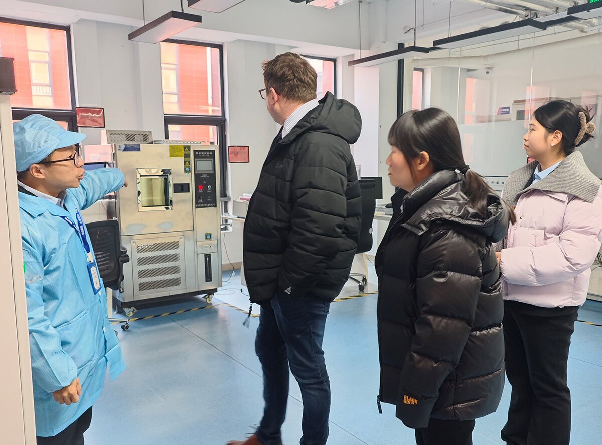 波兰学者考察光润通 波兰学者考察光润通