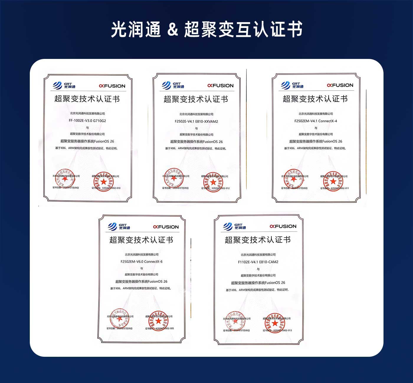 超聚变FusionOS 26技术互认 超聚变FusionOS 26技术互认